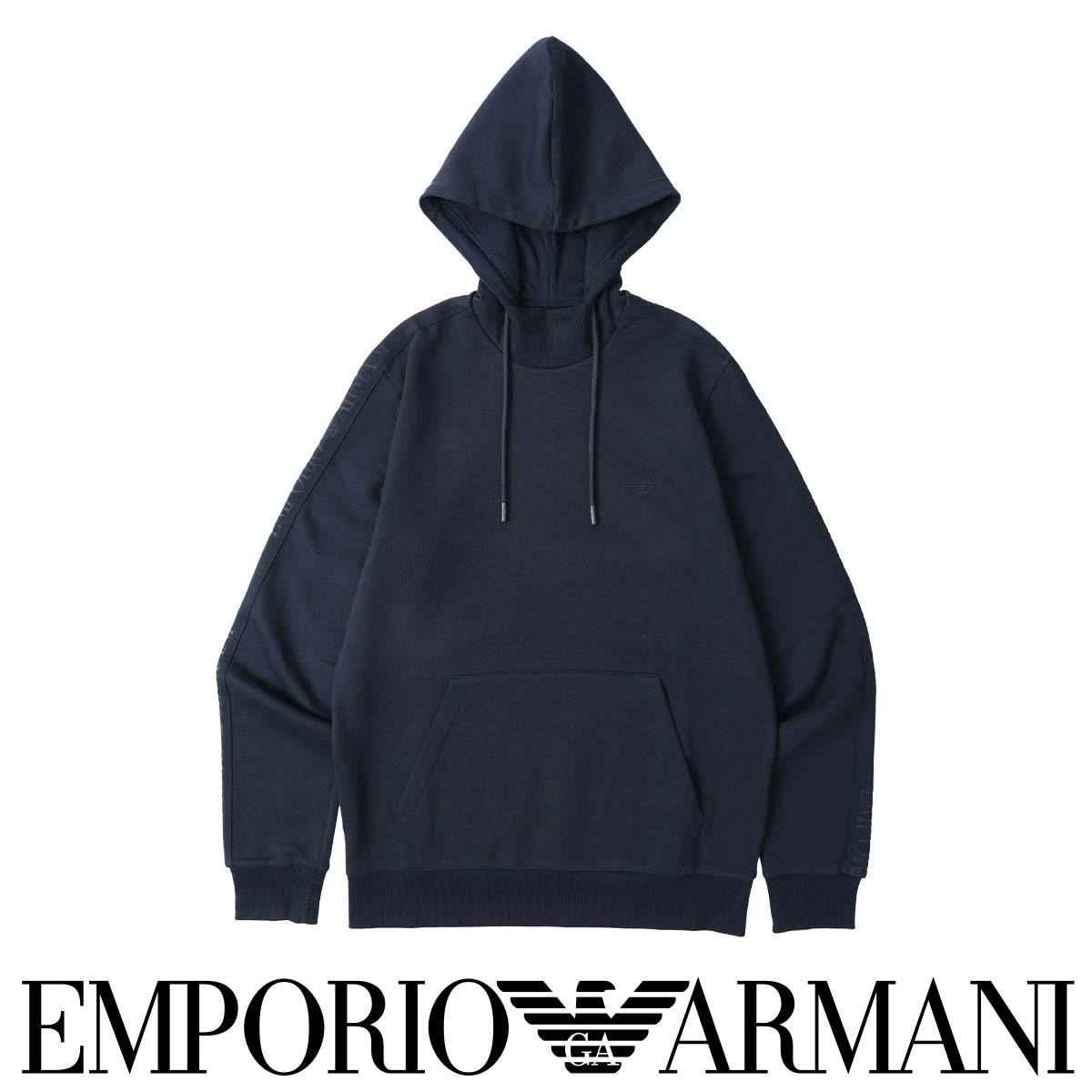 EMPORIO ARMANI エンポリオ アルマーニ BASIC TERRY HOODED ベーシック テリー フーディー パーカー 長袖 スウェット ラウンジウェア トップス EUサイズ メンズ 男性 プレゼント 無料ラッピング ギフト 54059769