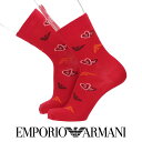 セール!30%OFF EMPORIO ARMANI エンポリオ アルマーニ 日本製 イーグル ハート柄 ミドル丈 カジュアル ソックス メンズ 靴下 プレゼント 無料ラッピング ギフト 02342435 公式ショップ 正規ライセンス商品