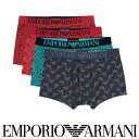 EMPORIO ARMANI エンポリオ アルマーニ ALL OVER MICROFIBER オールオーバーマイクロファイバー ボクサーパンツ 前閉じ EUサイ...