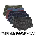 EMPORIO ARMANI エンポリオ アルマーニ CLASSIC PATTERN MIX クラシック パターン ボクサーパンツ 前閉じ EUサイズ メンズ ...