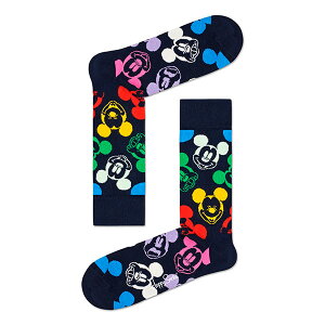 セール！44％OFF ハッピーソックス 【Limited】Happy Socks × Disney ( ディズニー ) COLORFUL CHARACTER （ カラフル キャラクター ） クルー丈 ソックス 靴下 メンズ 男性 紳士 男性 メンズ プレゼント 贈答 ギフト バレンタイン 10417035