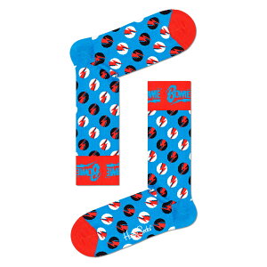 セール！44％OFFHappy Socks ハッピーソックス 【Limited】Happy Socks × David Bowie ( デヴィッド・ボウイ ) BIG BOWIE DOT （ ビッグ ボウイ ドット ） クルー丈 ソックス 靴下 ユニセックス メンズ ＆ レディス プレゼント 贈答 ギフト 14211006