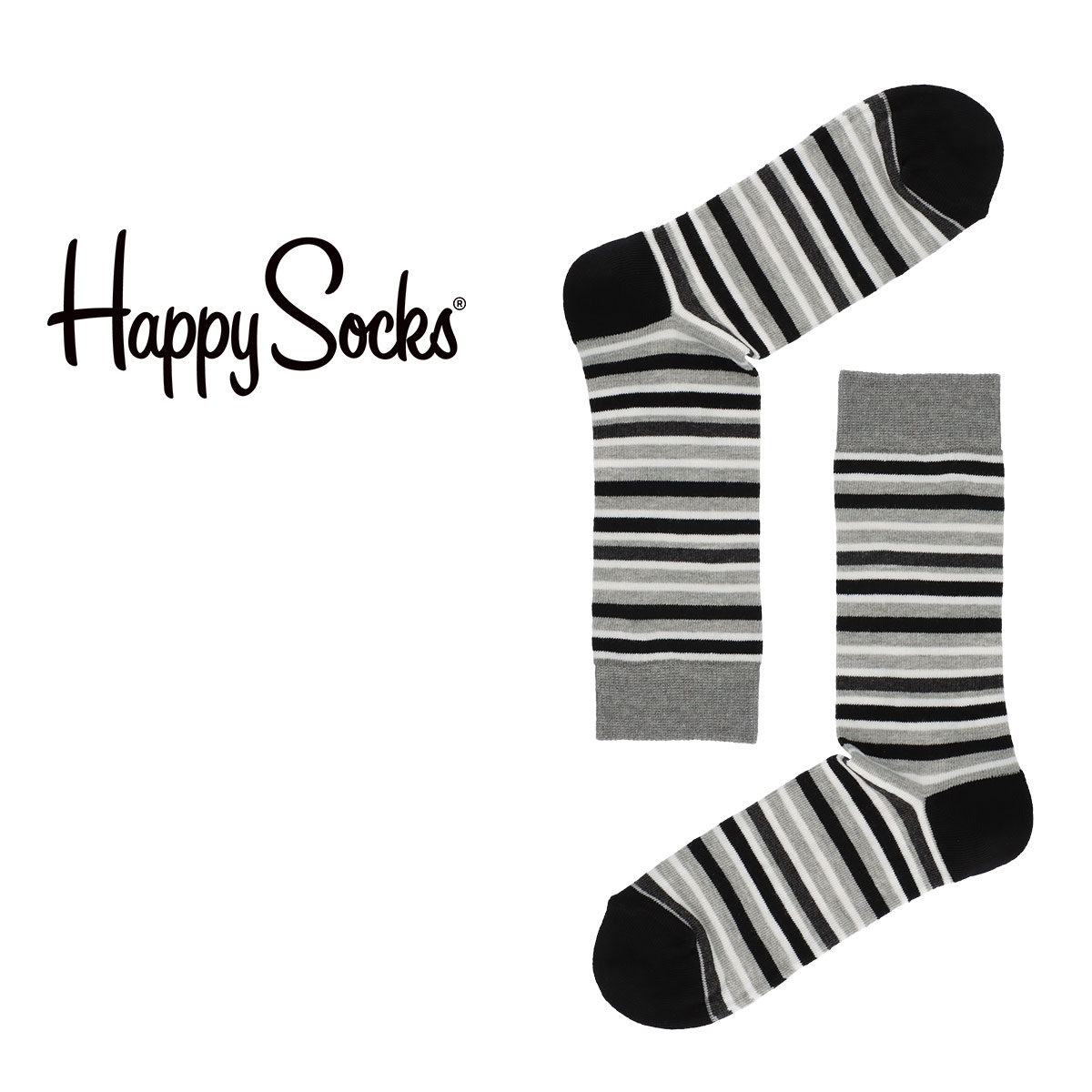 ハッピーソックス 靴下 レディース Happy Socks ハッピーソックス MULTI STRIPE （ マルチストライプ ） クルー丈 ソックス 靴下 ユニセックス メンズ ＆ レディス プレゼント 無料ラッピング ギフト 10201903