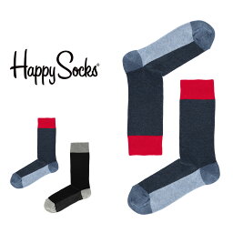 ハッピーソックス 靴下（レディース） Happy Socks ハッピーソックス FOUR COLOR （ フォーカラー ） クルー丈 ソックス 靴下 ユニセックス メンズ ＆ レディス プレゼント 無料ラッピング ギフト 10201904