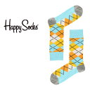 Happy Socks ハッピーソックス ARGYLE （ アーガイル ） クルー丈 ソックス 靴下 ユニセックス メンズ ＆ レディス プレゼント 無料ラッピング ギフト 10221901