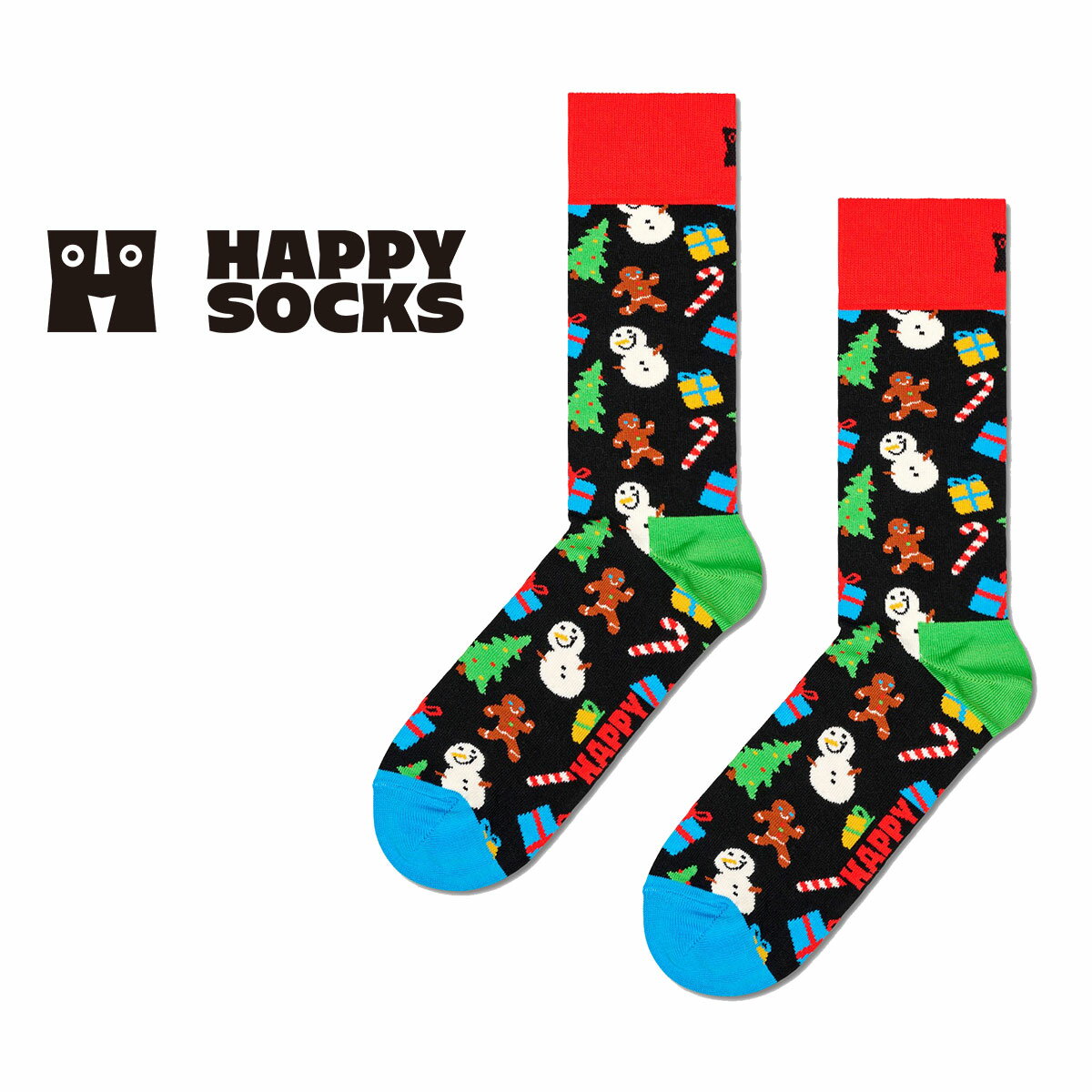 Happy Socks ハッピーソックス Bring It On （ ブリング イット オン ）クルー丈 ソックス 靴下 ユニセックス メンズ ＆ レディース プレゼント 無料ラッピング ギフト 10231057
