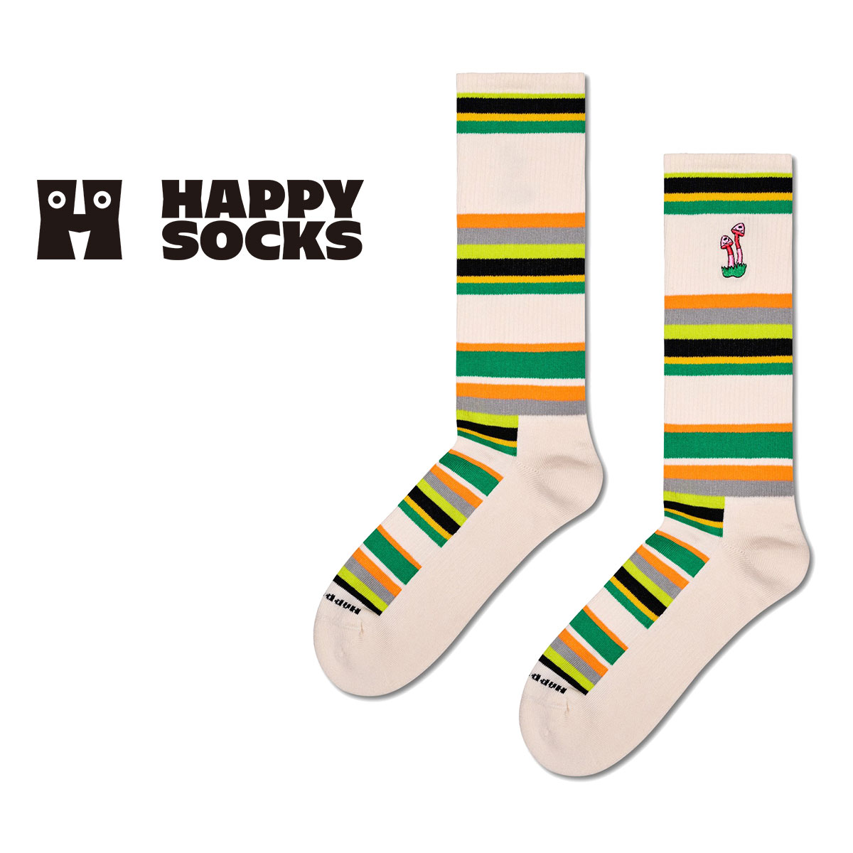 ハッピーソックス 靴下 レディース Happy Socks ハッピーソックス Always Grow （ オールウェイズ グロウ ）クルー丈 ソックス 靴下 ユニセックス メンズ ＆ レディース プレゼント 無料ラッピング ギフト 10231144