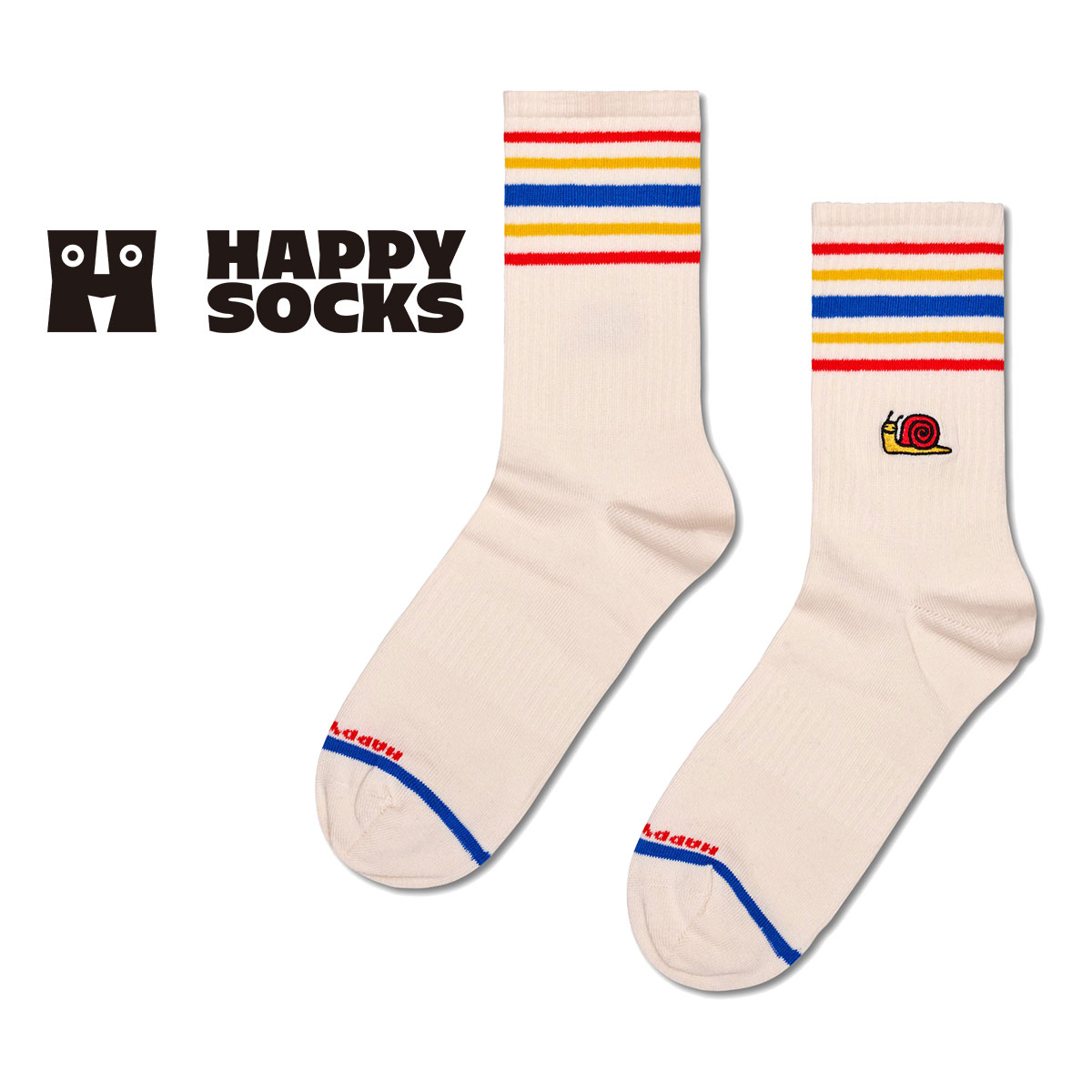 ハッピーソックス 靴下 レディース Happy Socks ハッピーソックス Snail （ スネール ） ハーフクルー丈 ソックス 靴下 ユニセックス メンズ ＆ レディース プレゼント 無料ラッピング ギフト 10231146