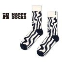 ハッピーソックス 靴下 レディース Happy Socks ハッピーソックス Psychedelic Zebra（ サイケデリック ゼブラ ） クルー丈 ソックス 靴下 ユニセックス メンズ ＆ レディース プレゼント 無料ラッピング ギフト 10231148