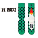 Happy Socks ハッピーソックス Santa's Beard （ サンタ ビアード ）クルー丈 ソックス 靴下 ユニセックス メンズ ＆ レディース プレゼント 無料ラッピング ギフト 10231151