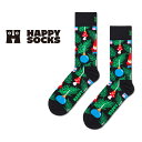Happy Socks ハッピーソックス Christmas Tree Decoration ( クリスマス ツリー デコレーション )クルー丈 ソックス 靴下...