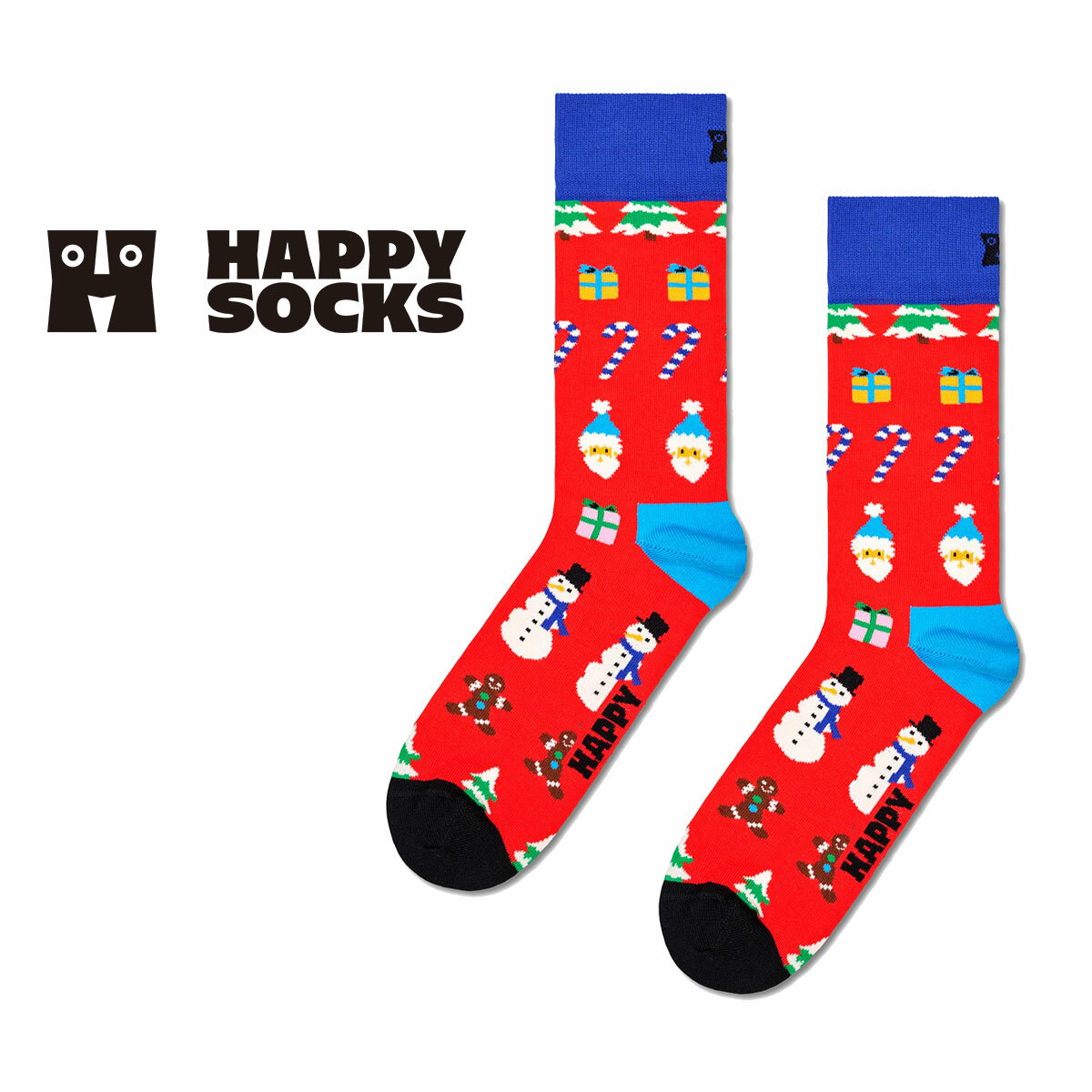 Happy Socks ハッピーソックス All I Want For Christmas （ オール アイ ウォン フォー クリスマス ）クルー丈 ソッ…