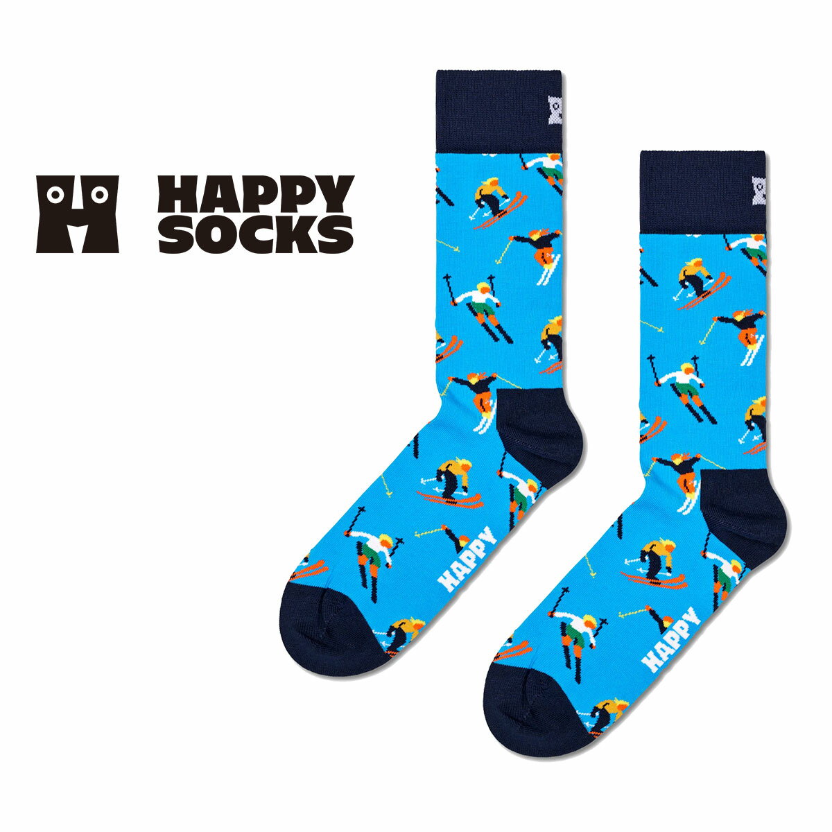 ハッピーソックス 靴下 レディース Happy Socks ハッピーソックス Skiing （ スキー ）クルー丈 ソックス 靴下 ユニセックス メンズ ＆ レディース プレゼント 無料ラッピング ギフト 10231182