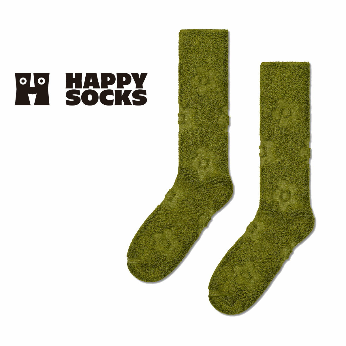 ハッピーソックス 靴下 レディース Happy Socks ハッピーソックス Fluffy Flower （ フラッフィー フラワー ）クルー丈 ソックス 靴下 ユニセックス メンズ ＆ レディース プレゼント 無料ラッピング ギフト 10231186