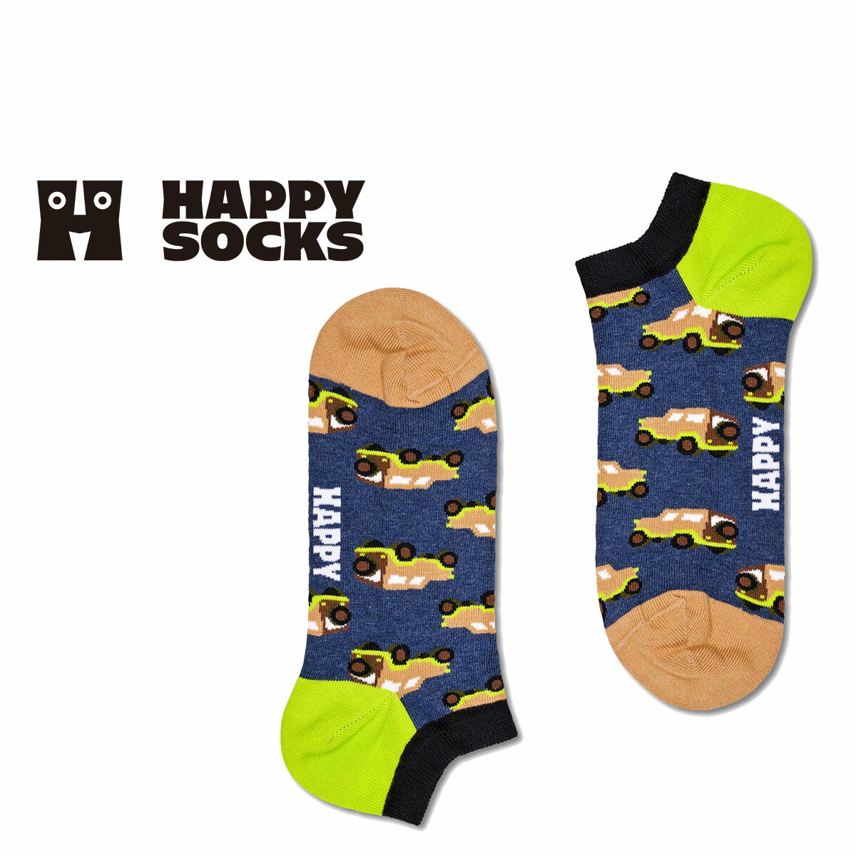 Happy Socks ハッピーソックス SUV （ エスユーブイ ）スニーカー丈 ソックス 靴下 ユニセックス メンズ ＆ レディー…