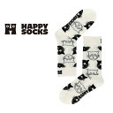 ハッピーソックス 靴下 レディース Happy Socks ハッピーソックス Cat （ キャット ）23-25.5cm クルー丈 ソックス JAPAN EDITION 靴下 ユニセックス メンズ ＆ レディース プレゼント 無料ラッピング ギフト 11233138