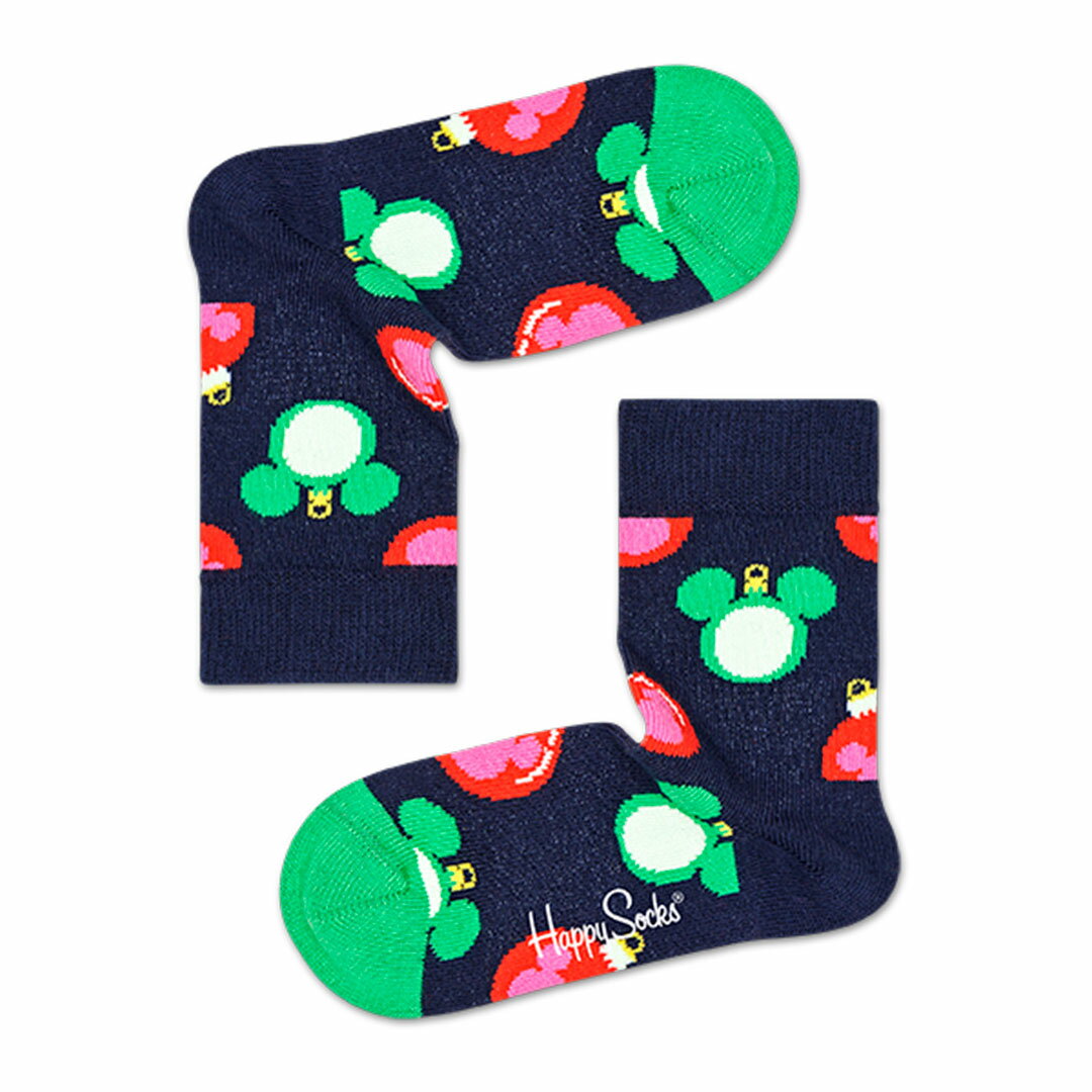 楽天ナイガイ 公式ショップ 楽天市場店セール！41％OFF Happy Socks ハッピーソックス 【Limited】Happy Socks × Disney （ ディズニー ） Baublelicious Sock（ バブリシャス ソック ） 子供 クルー丈 ソックス 靴下 KIDS ジュニア キッズ 12217021