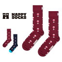 Happy Socks ハッピーソックス Glass Of Wine( グラス オブ ワイン ) クルー丈 ソックス ユニセックス メンズ & レディース プレ...