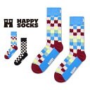 Happy Socks ハッピーソックス Dizzy Check( ディジー チェック ) クルー丈 ソックス ユニセックス メンズ & レディース プレゼント 無料ラッピング ギフト 10240315(4)