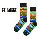 Happy Socks ハッピーソックス Fox Stripe ( フォックス ストライプ ) クルー丈 ソックス ユニセックス メンズ & レディース プレゼ...