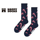 Happy Socks ハッピーソックス Candy Cane Sock ( キャンディケイン ) クルー丈 ソックス ユニセックス メンズ & レディース プ...