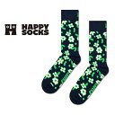 Happy Socks ハッピーソックス Dancing Flower ( ダンシング フラワー ) クルー丈 ソックス 靴下 ユニセックス メンズ ＆ レディース プレゼント 無料ラッピング ギフト 10240042