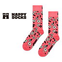 Happy Socks ハッピーソックス Dancing Flower ( ダンシング フラワー ) ピンク クルー丈 ソックス 靴下 ユニセックス メンズ &...