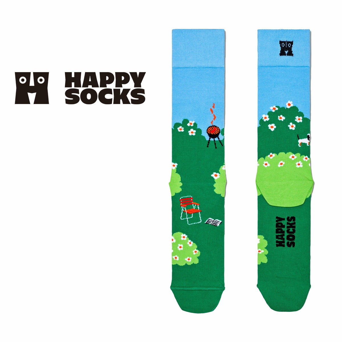 Happy Socks ハッピーソックス Garden ( ガーデン ) クルー丈 ソックス 靴下 ユニセックス メンズ ＆ レディース プ…