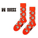 Happy Socks ハッピーソックス Doggo ( ドッゴ ) オレンジ 犬 ドッグ クルー丈 ソックス 靴下 ユニセックス メンズ ＆ レディース プレゼント 無料ラッピング ギフト 10240055