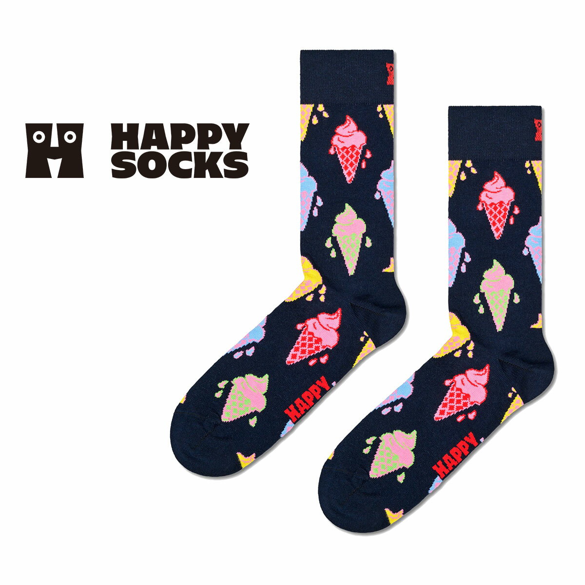 Happy Socks ϥåԡå Ice Cream ( ꡼ ) ֥å 롼 å  ˥å ...