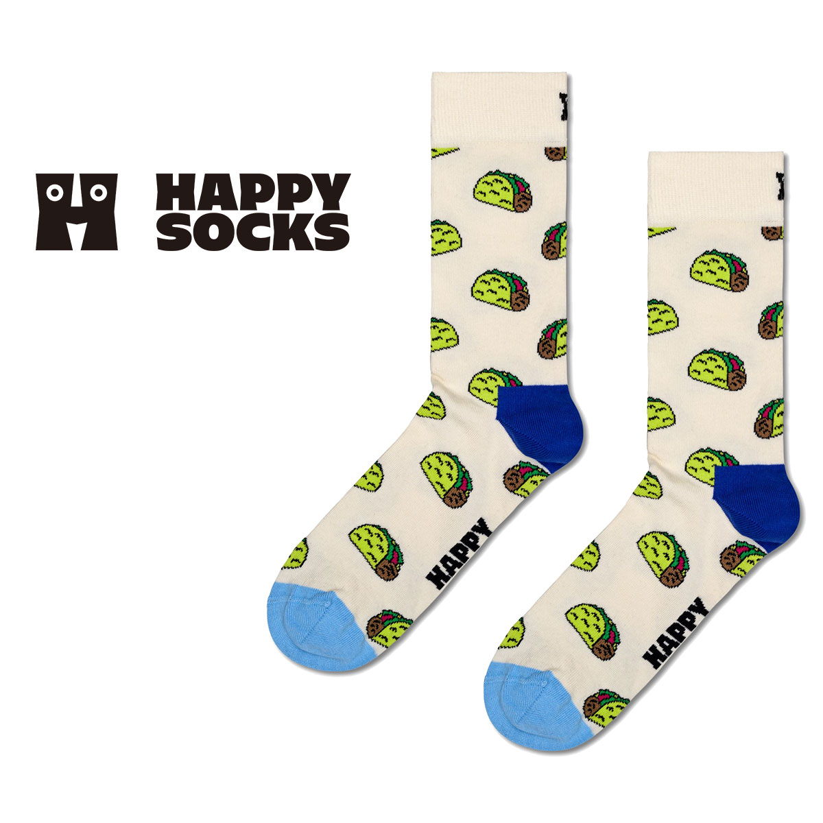 Happy Socks ハッピーソックス Taco ( タコス ) クルー丈 ソックス 靴下 ユニセックス メンズ ＆ レディース プレゼ…