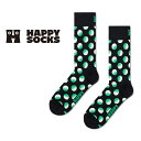 Happy Socks ハッピーソックス Faded Big Dot ( フェード ビック ドット ) クルー丈 ソックス 靴下 ユニセックス メンズ ＆ レディス プレゼント 無料ラッピング ギフト 10240085