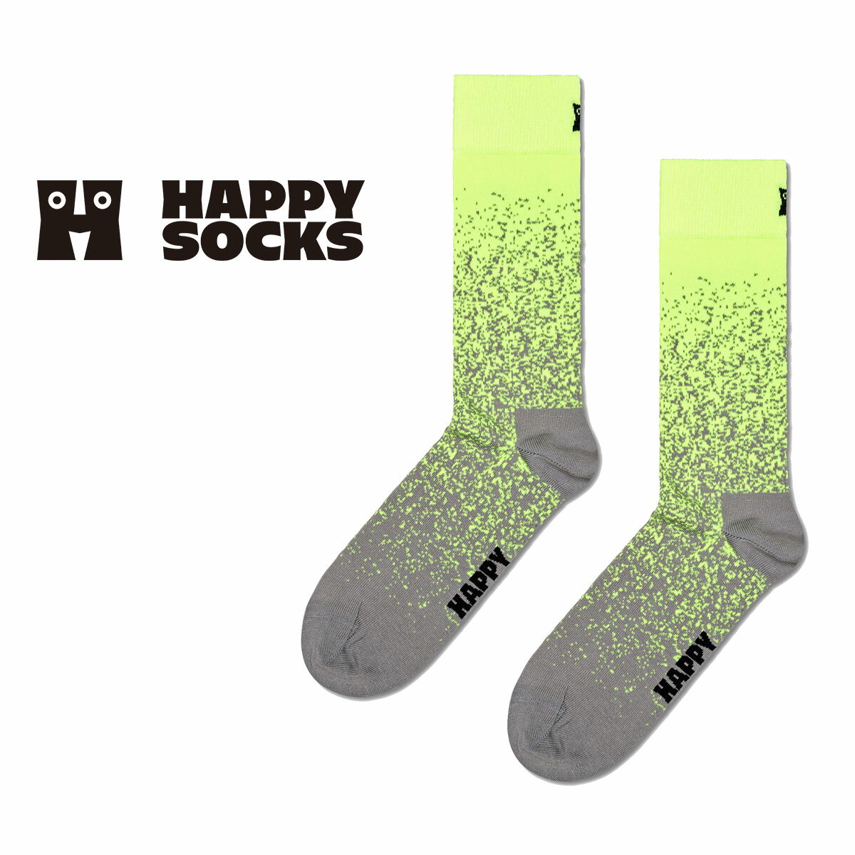 ハッピーソックス 靴下 レディース Happy Socks ハッピーソックス Fade ( フェード ) クルー丈 ソックス 靴下 ユニセックス メンズ ＆ レディス プレゼント 無料ラッピング ギフト 10240087