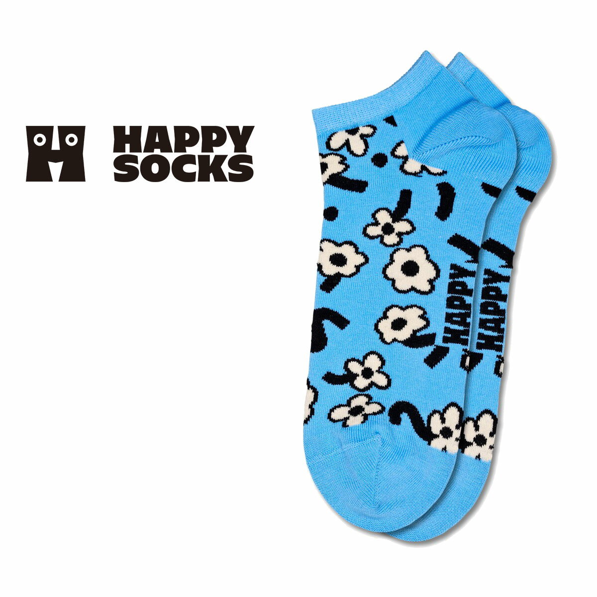 Happy Socks ハッピーソックスメンズ ＆ レディース プレゼント 無料ラッピング ギフトDancing Flower Low Sockダンシングフラワー スニーカー丈ソックス靴下10240111