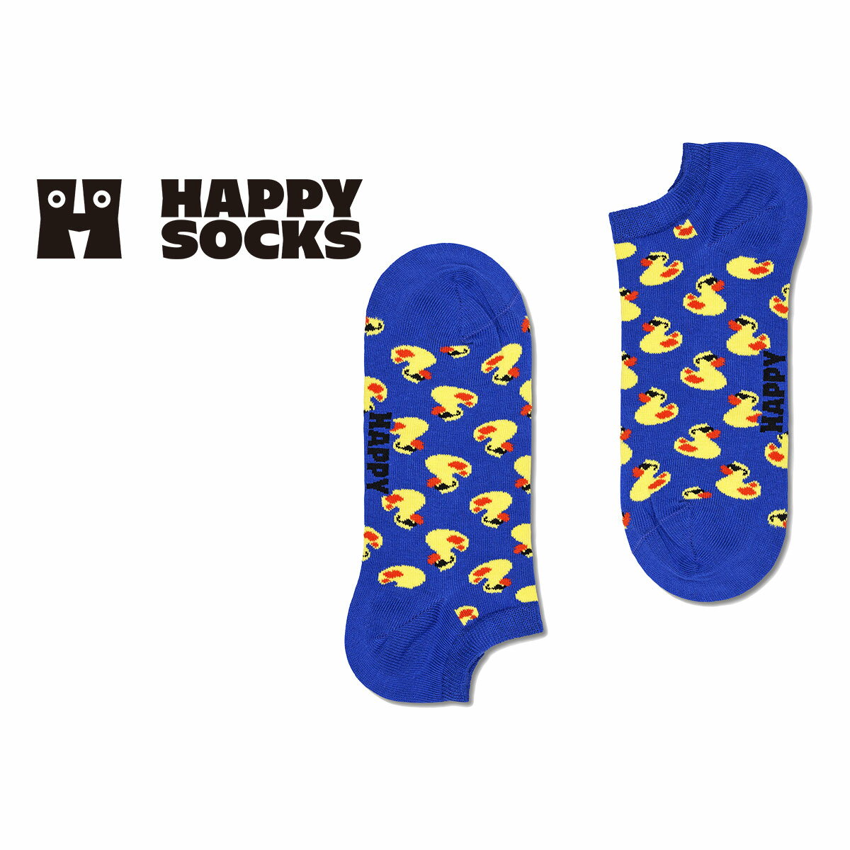 ハッピーソックス 靴下 レディース Happy Socks ハッピーソックス Rubber Duck Low Sock ( ラバーダック ) ブルー スニーカー丈 ソックス 靴下 ユニセックス メンズ ＆ レディース プレゼント 無料ラッピング ギフト 10240135