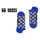 Happy Socks ハッピーソックス Rubber Duck Low Sock ( ラバーダック ) ブルー スニーカー丈 ソックス 靴下 ユニセックス メンズ ＆ レディース プレゼント 無料ラッピング ギフト 10240135