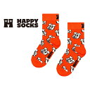 Happy Socks ハッピーソックス Kids Dog ( ドッグ ) 犬 どうぶつ柄 子供 クルー丈 綿混 ソックス 靴下 KIDS ジュニア キッズ 12240010