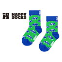 Happy Socks ハッピーソックス Kids Car ( カー ) 子供 クルー丈 綿混 ソックス 靴下 KIDS ジュニア キッズ 12240012