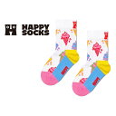 Happy Socks ハッピーソックス Kids Ice Cream ( アイスクリーム ) 子供 クルー丈 綿混 ソックス 靴下 KIDS ジュニア キッズ...