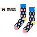 Happy Socks ハッピーソックス Milk ( ミルク ) クルー丈 ソックス 靴下 紳士 メンズ & レディース プレゼント 無料ラッピング 贈答 ギ...