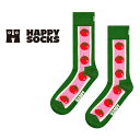 Happy Socks ハッピーソックス Tomato ( トマト ) クルー丈 ソックス ユニセックス メンズ & レディス プレゼント 無料ラッピング ギフ...