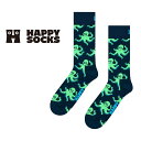 Happy Socks ハッピーソックス Octopus ( オクトパス ) クルー丈 ソックス ユニセックス メンズ & レディース プレゼント 無料ラッピン...