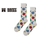 Happy Socks ハッピーソックス Cat ( キャット ) グレー クルー丈 ソックス ユニセックス メンズ & レディース プレゼント 無料ラッピング...