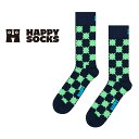 Happy Socks ハッピーソックス Wobbly Check ( ワブリー チェック ) クルー丈 ソックス ユニセックス メンズ & レディース プレゼ...