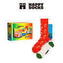 Happy Socks 2足セット 箱入り|Beach Life ( ビーチライフ )【GIFT BOX】クルー丈 ソックス ユニセックス メンズ & レディー...