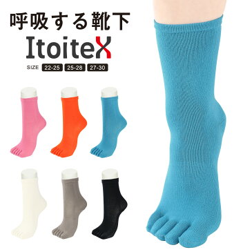 Itoitex （イトイテックス） ランニングソックス 5本指 セミロング 和紙×シルク ランニングソックス 靴下 マラソン トレイルランニング 男性 メンズ バレンタイン プレゼント 贈答 ギフト2945-502ポイント10倍