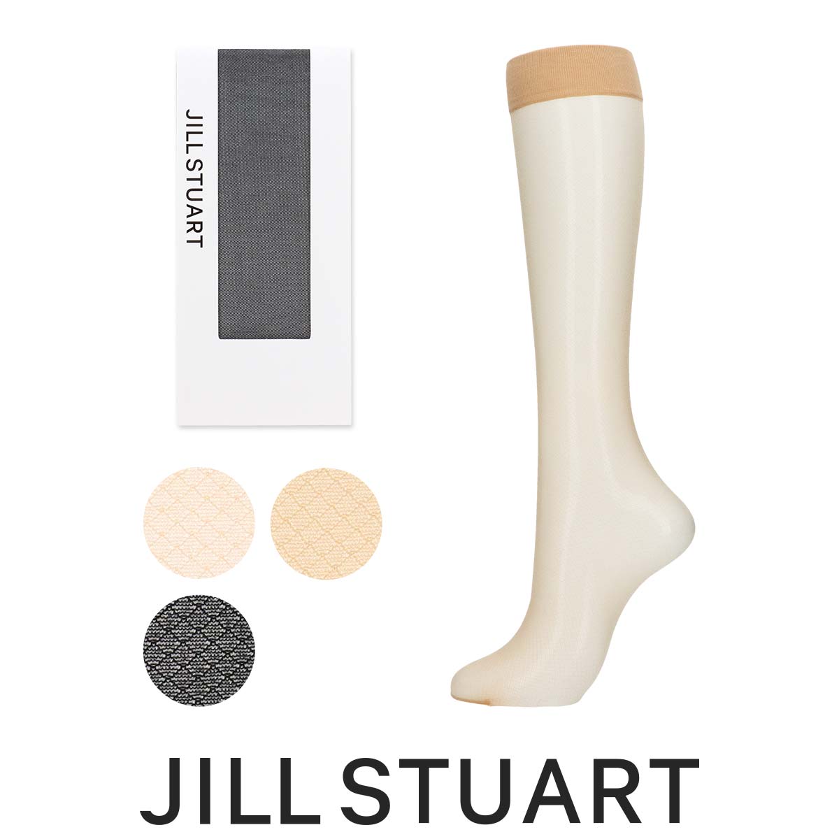 セール！20％OFF JILL STUART ジル スチュアート 日本製 ブライトプチダイヤ パンストソックス ハイソックス 靴下 セ…