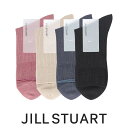 JILL STUART ジル スチュアート 日本製 シアーシャイニーリブ クルー丈 レディース ソックス 靴下 女性 婦人 プレゼント 無料ラッピング ギフト 03145484