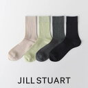 JILL STUART ジル スチュアート 日本製 シアーシャイニーリブ クルー丈 レディース ソックス 靴下 女性 婦人 プレゼント 無料ラッピング ギフト ...