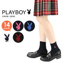 セール！ PLAYBOY （プレイボーイ） スクールソックス 14cm丈 学校 制服 靴下 スクールソックス ワンポイント 片面刺繍入り リブ レディース クルーソックス 靴下 送料無料 03737750